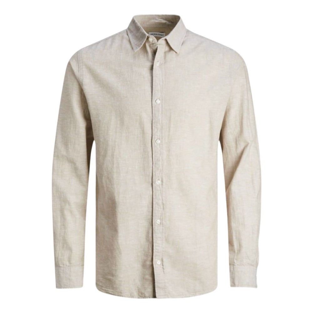 Jack & Jones - Linskjorte Klassisk Crockery