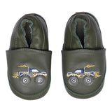 Melton - Tøfler i Skinn Monstertruck Dark Olive