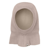 Huttelihut - Balaclava Strikket Ull 2-lags Camel Melange
