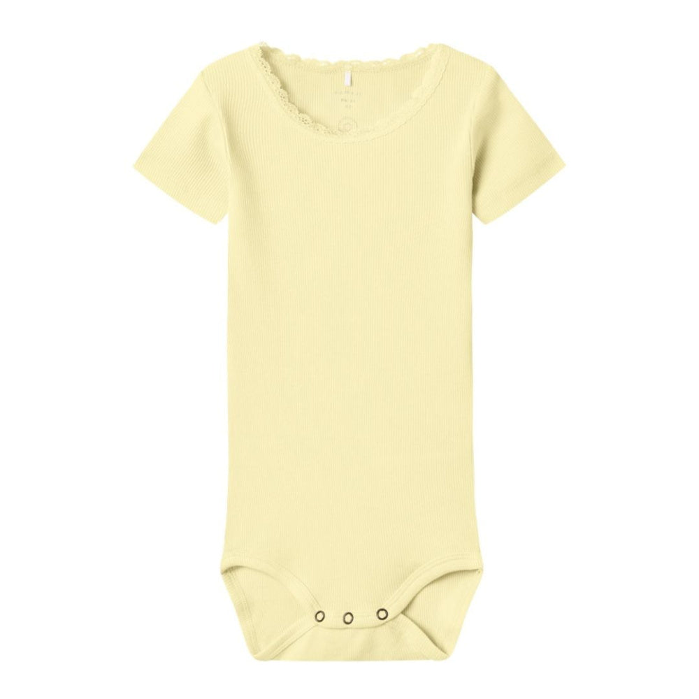 Name It - Body Kortermet Jente Kab Pastel Yellow