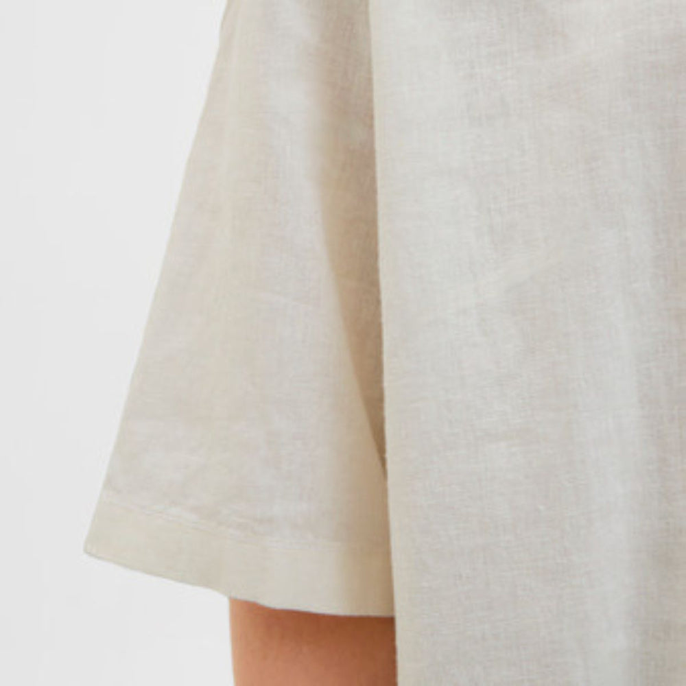 Jack & Jones - Linskjorte Kortermet Oversized Antique White