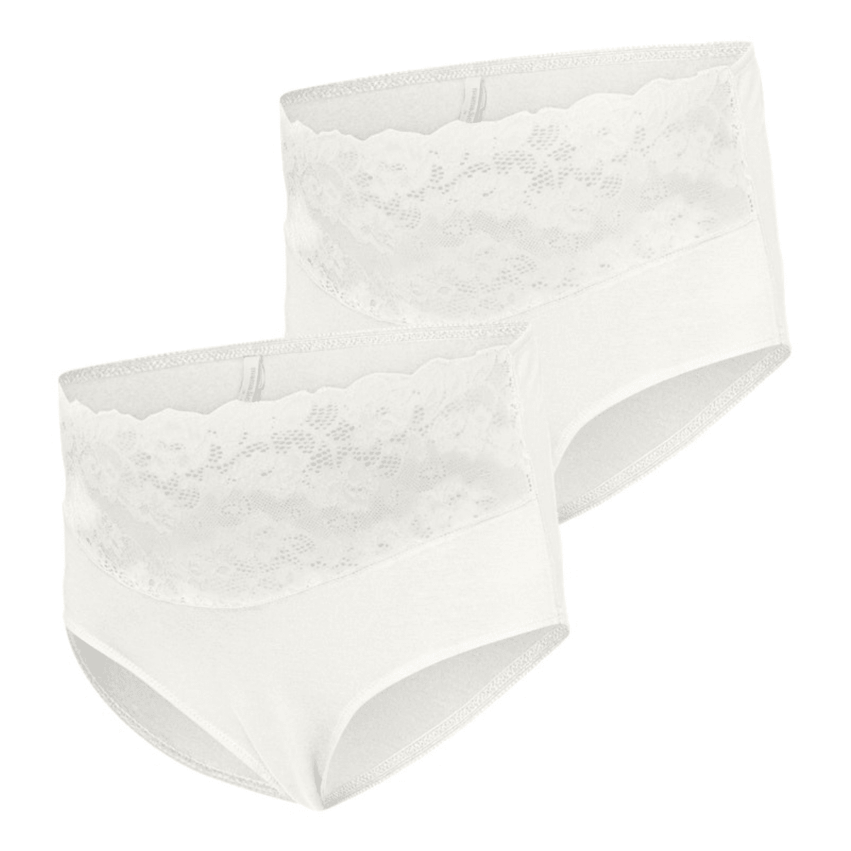Mamalicious - 2 pk Mamma-truse Lace Snow White - Guttelus.no