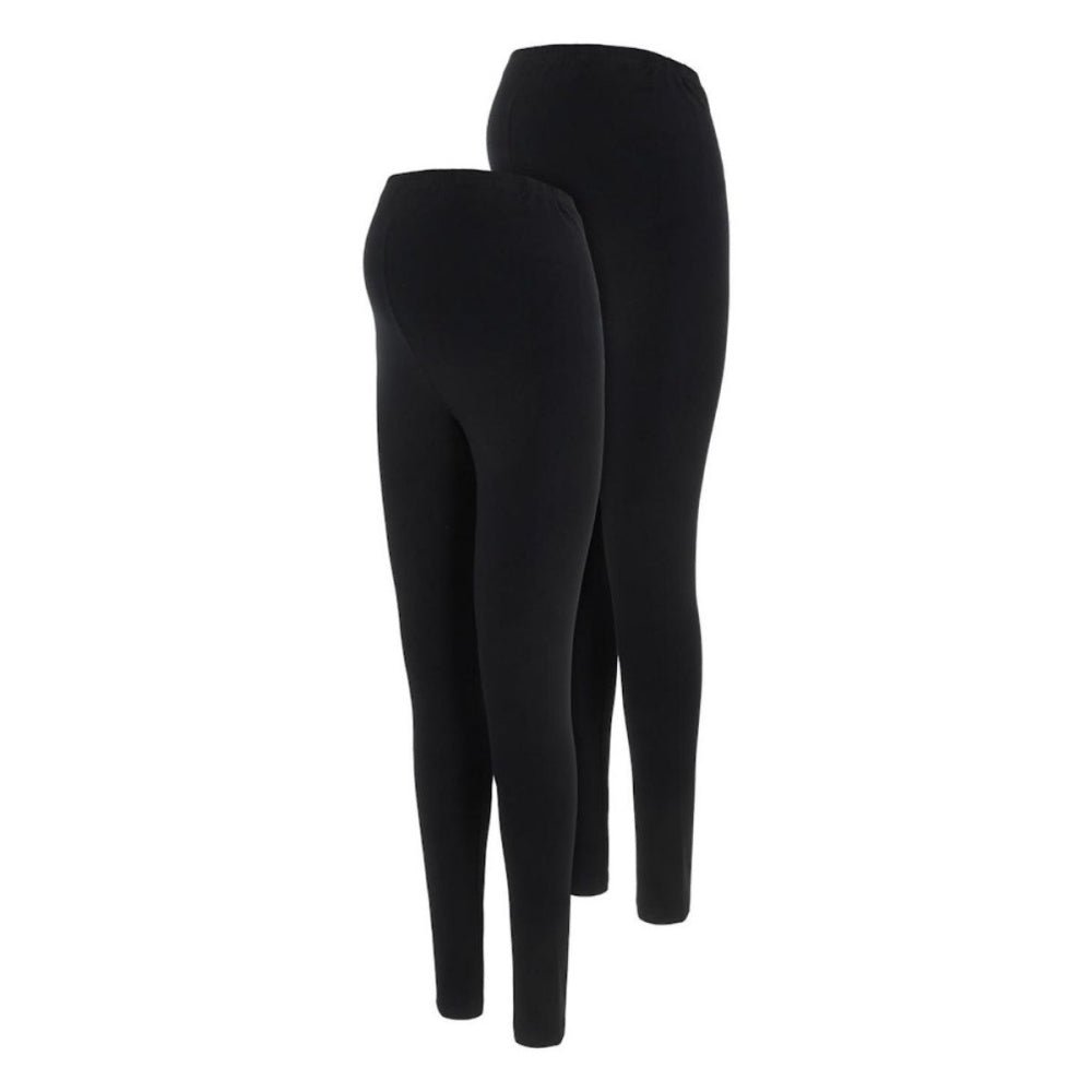 Mamalicious - Mamma-leggings 2-pk Emma Svart - Guttelus