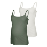 Mamalicious - Mamma-singlet 2-pk Sea Spray/ White