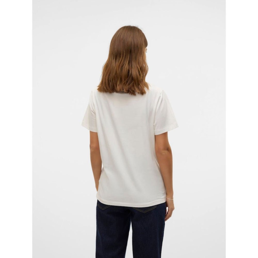 Mamalicious - Mamma-t-skjorte 2-pk Mia Jersey Hvit/ Lys Blå - Guttelus