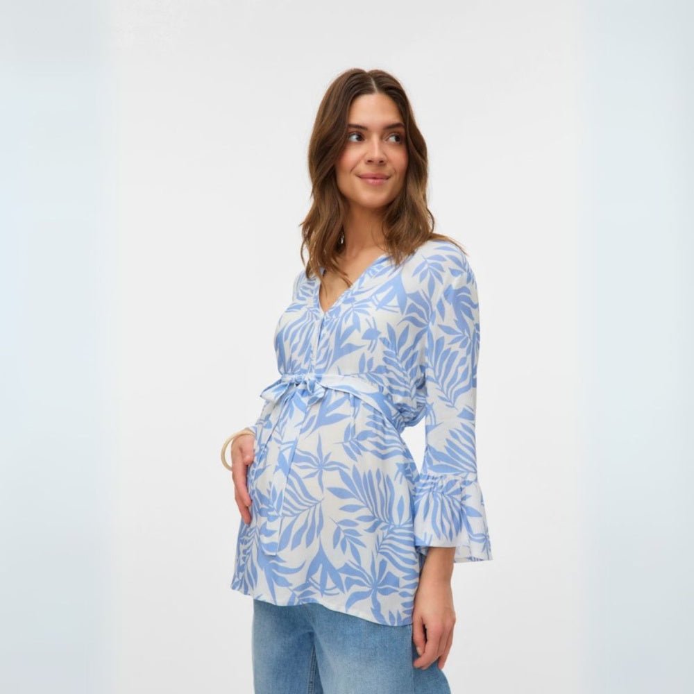 Mamalicious - Mammatopp Jenny White/ Bel Air Blue - Guttelus