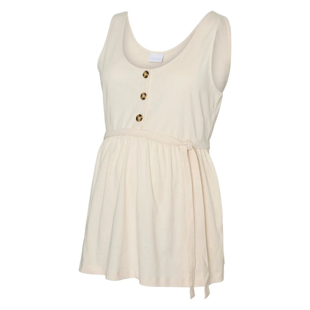 Mamalicious - Mammatopp Lia Jersey Top Whitecap Gray - Guttelus