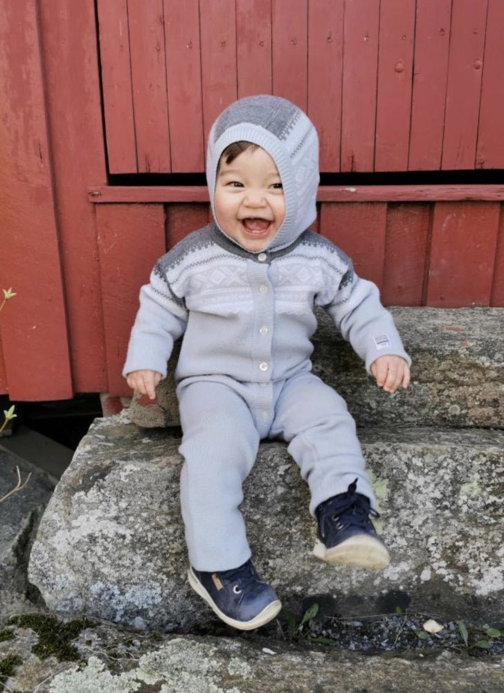 Marius Kids - Marius Balaclava i Ull Baby Lyseblå - Guttelus