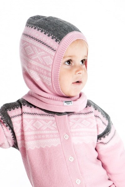 Marius Kids - Marius Balaclava i Ull Lyserosa - Guttelus
