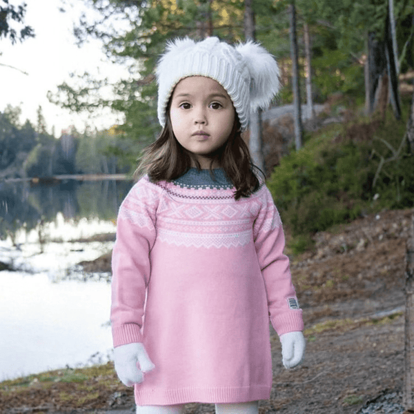 Marius Kids - Marius Ullkjole Rundstrikk Rosa - Guttelus