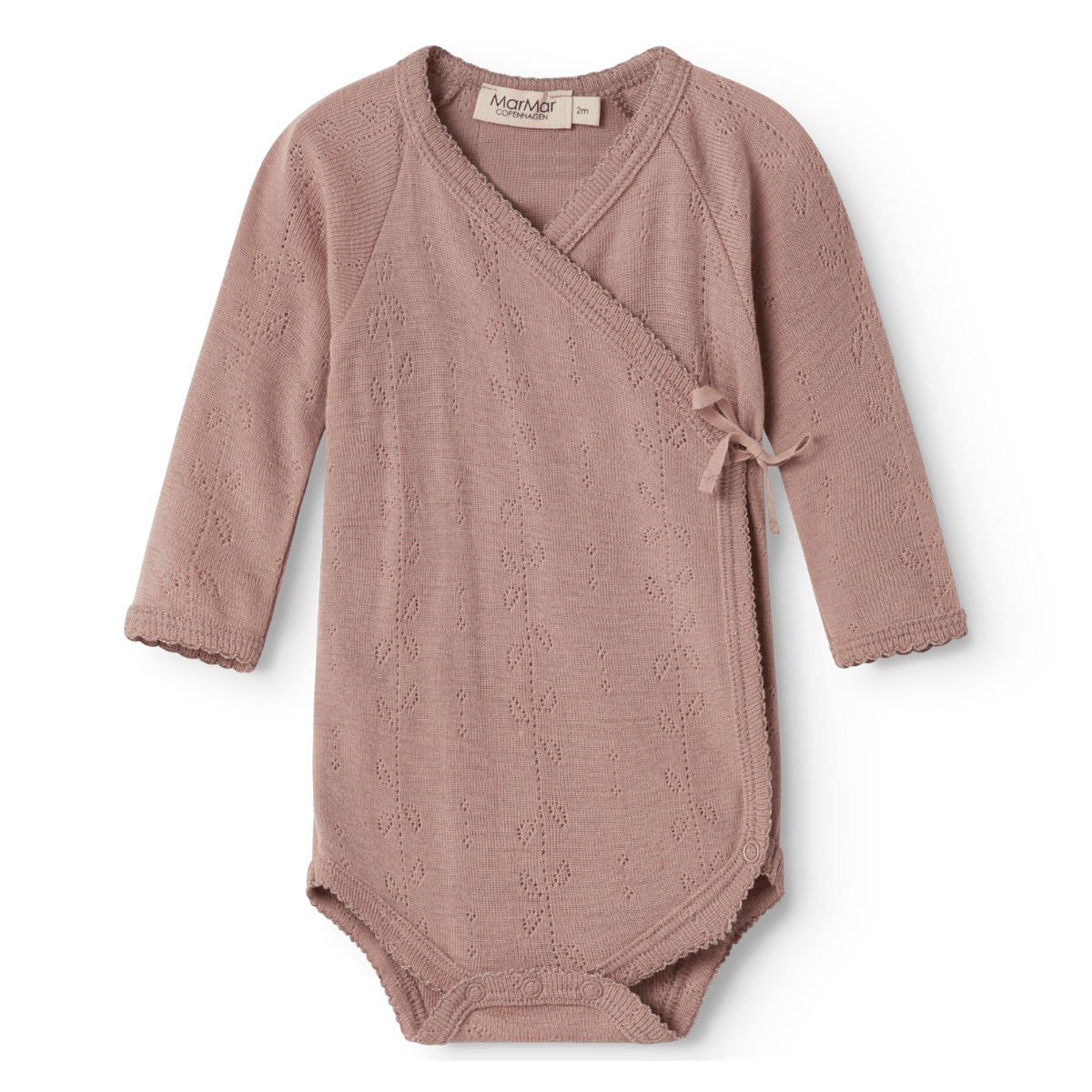 MarMar - Body i Ull Omslag Pointelle Belita Burnt Rose - Guttelus.no