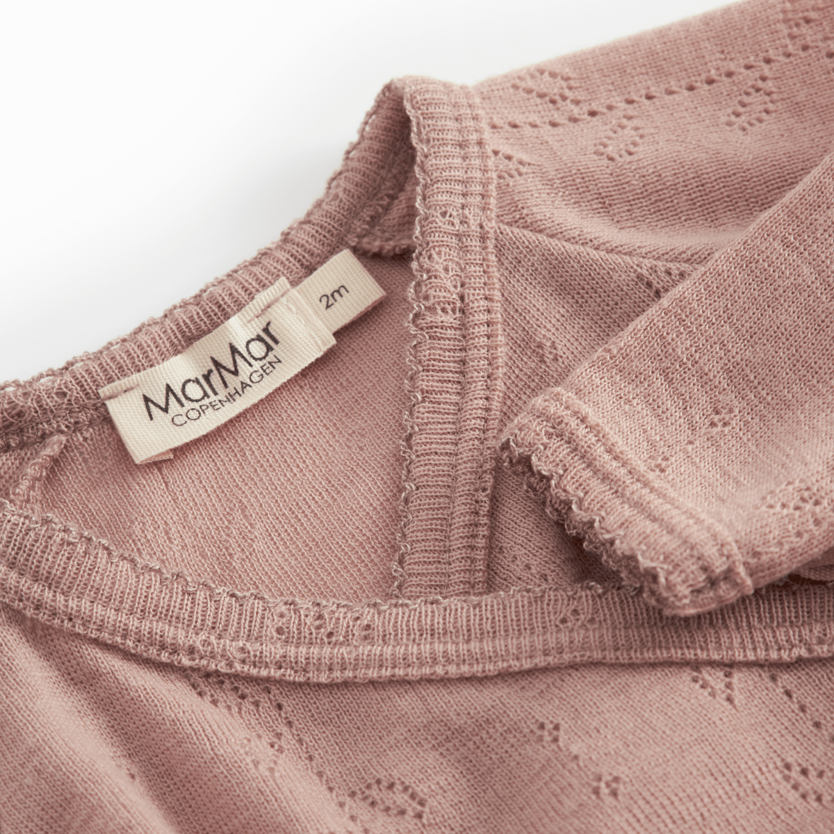 MarMar - Body i Ull Omslag Pointelle Belita Burnt Rose - Guttelus.no