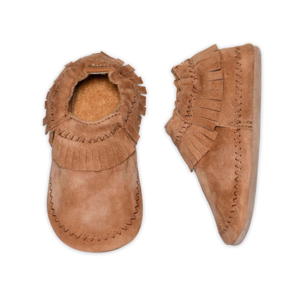 Melton - Tøfler i Skinn Moccasin Cognac - Guttelus