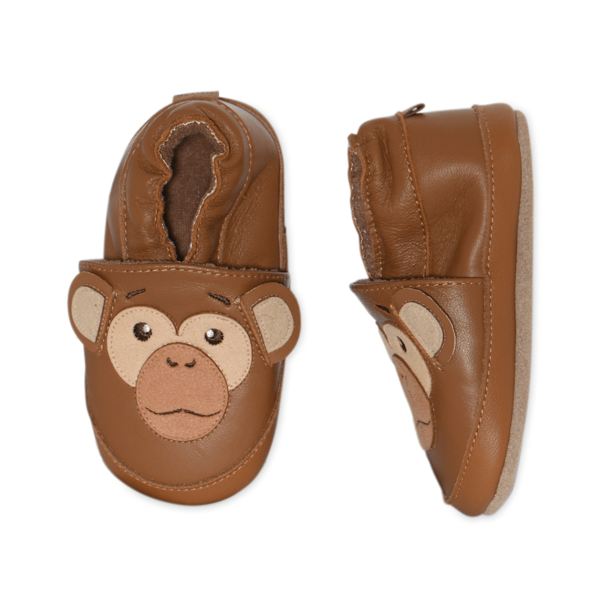 Melton - Tøfler i Skinn Monkey Cognac - Guttelus.no