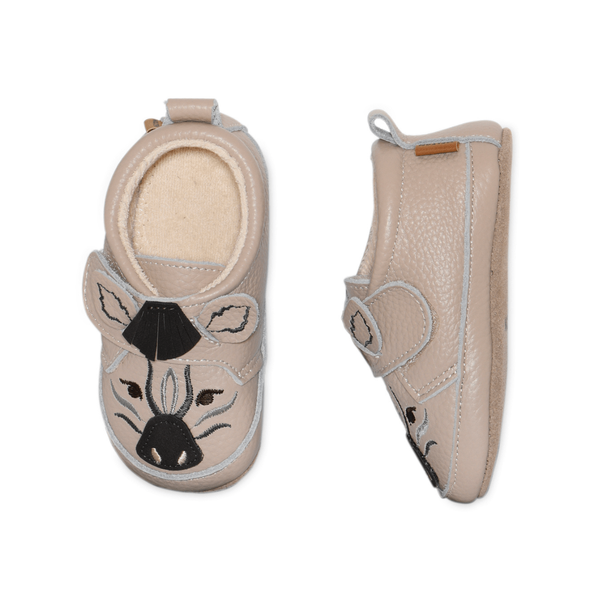 Melton - Tøfler i Skinn Zebra Oxford Tan - Guttelus.no