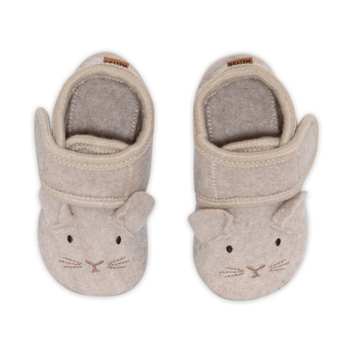Melton - Ulltøfler Mouse Oxford Tan - Guttelus