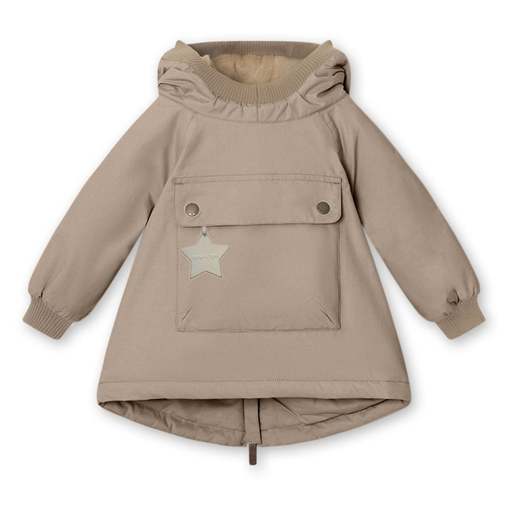 Mini A Ture - Vinterjakke Baby Wen Anorak Savannah Tan - Guttelus.no