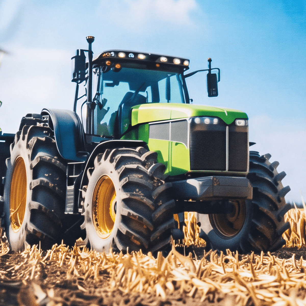 Minymo - Genser Traktor Dark Sapphire - Guttelus