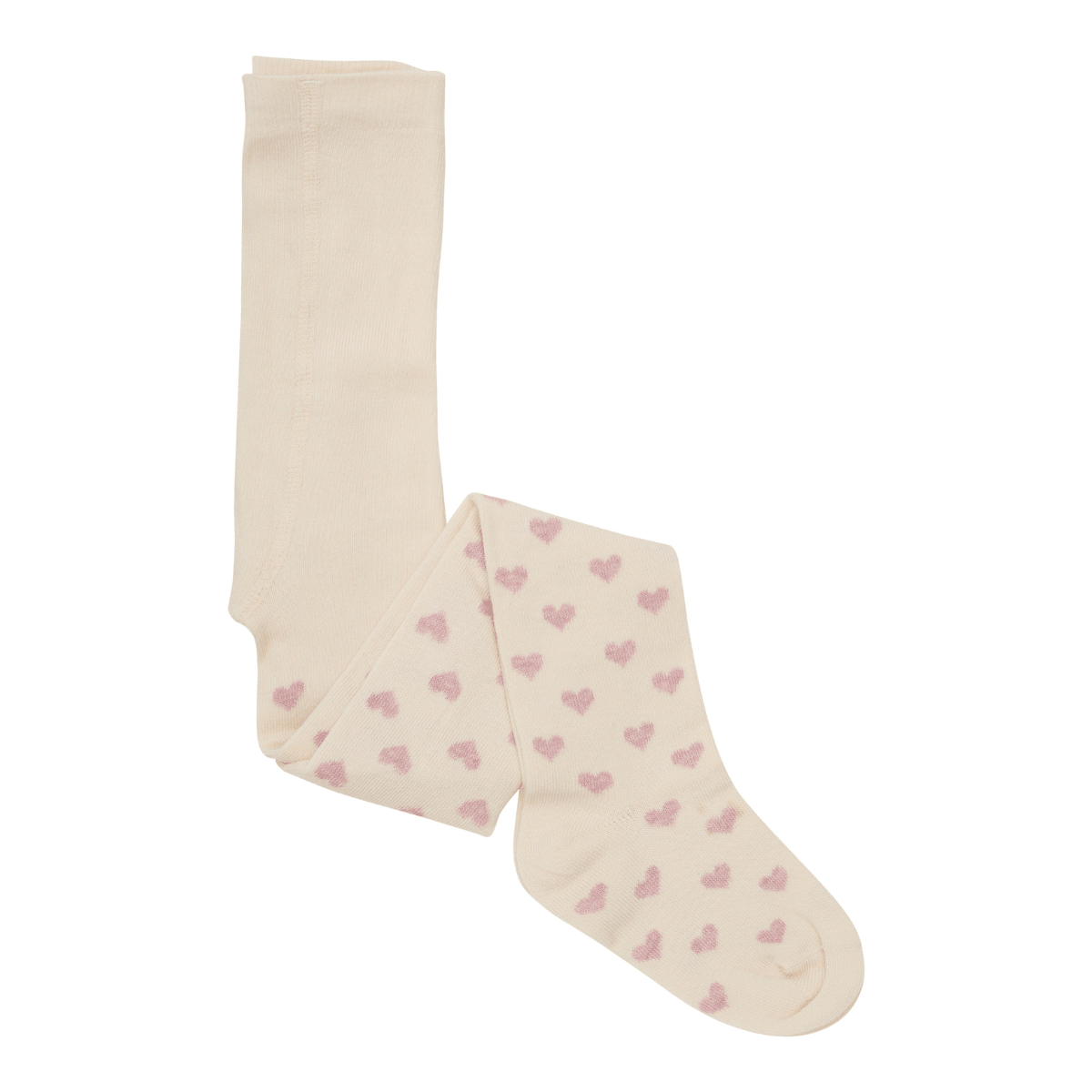 Minymo - Strømpebukser 2-pk Hearts Light Rose - Guttelus.no