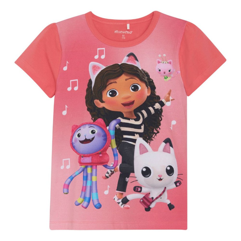Minymo - T-skjorte Gabby Calypso Coral - Guttelus