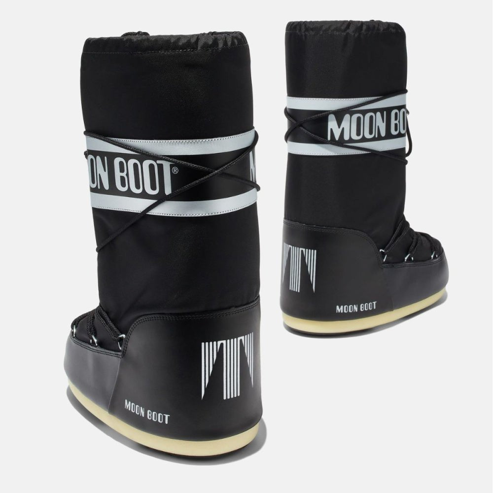 Moon Boot - Icon Nylon Boots Black - Guttelus.no