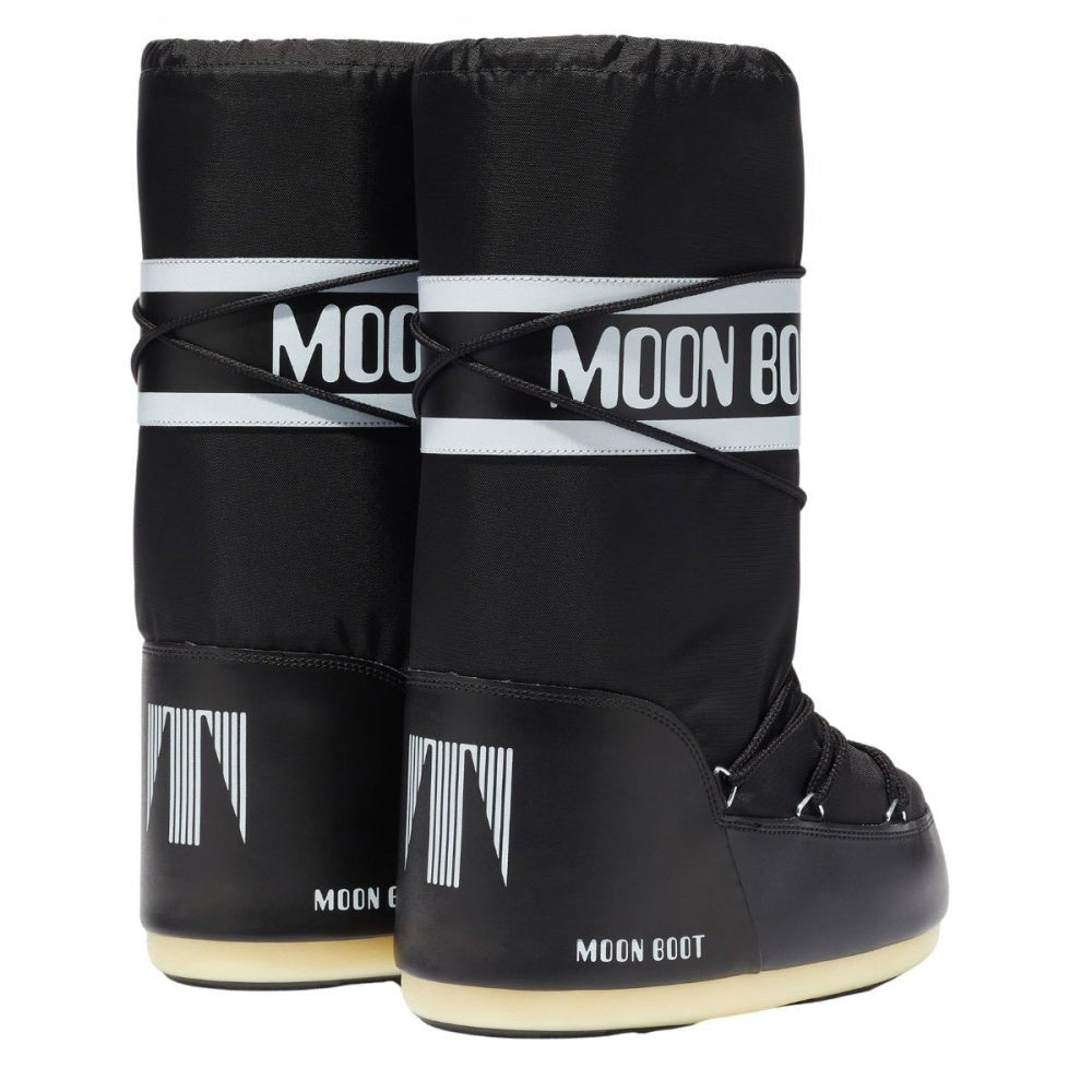 Moon Boot - Icon Nylon Boots Black - Guttelus.no