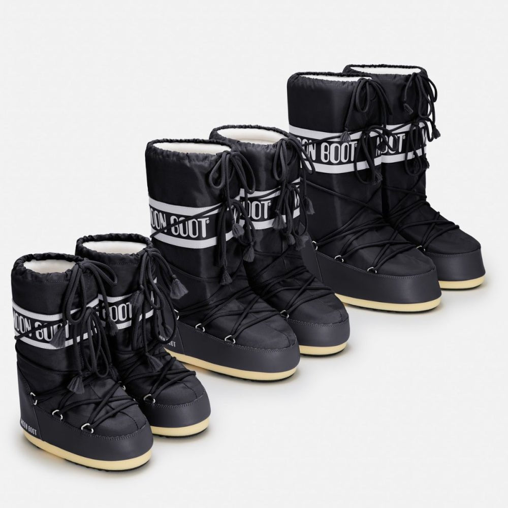 Moon Boot - Icon Nylon Boots Black - Guttelus.no