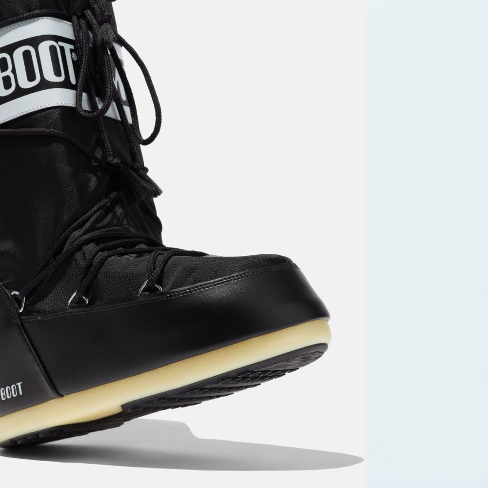 Moon Boot - Icon Nylon Boots Black - Guttelus.no