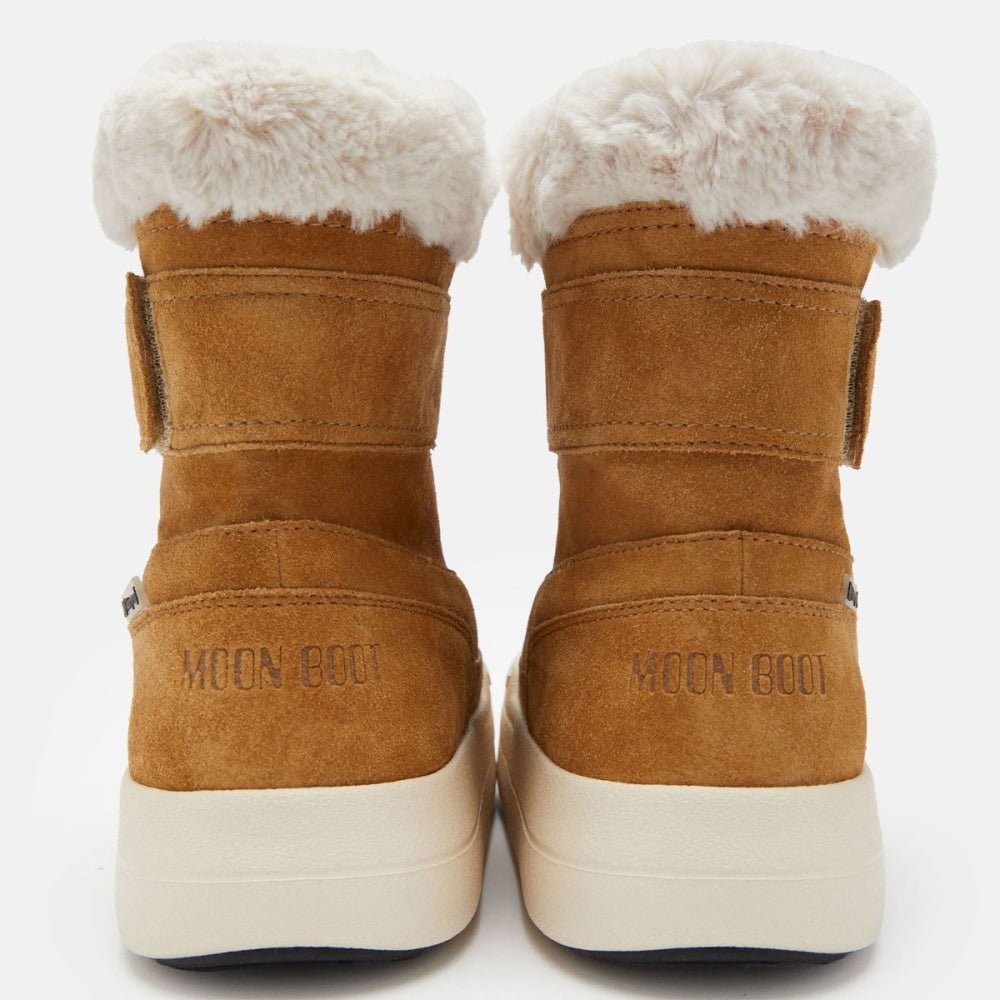 Moon Boot - Park Strap Suede Jr Sand - Guttelus.no