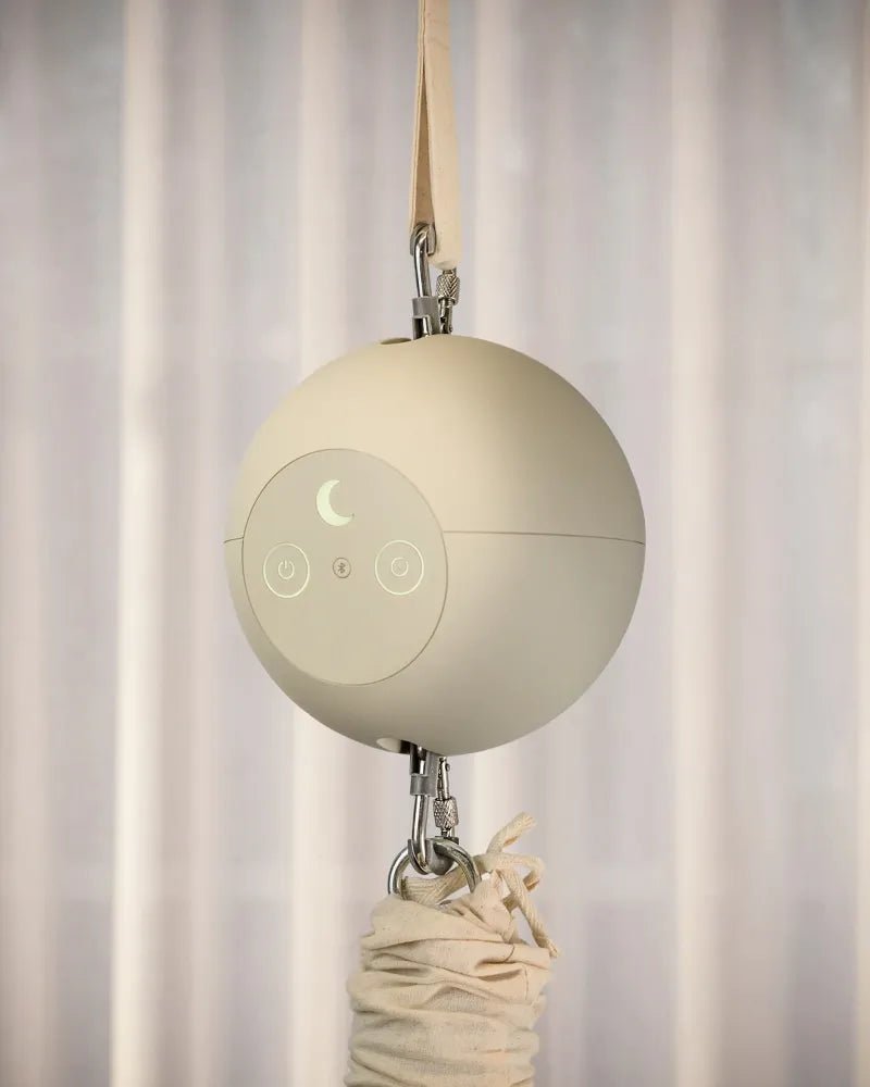 Moonboon - Vugge Oval Cradle + Motor Nature / Warm Sand - Guttelus.no