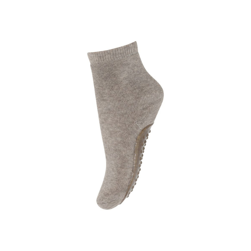 MP - Antisklisokker i Ull Light Brown Melange - Guttelus