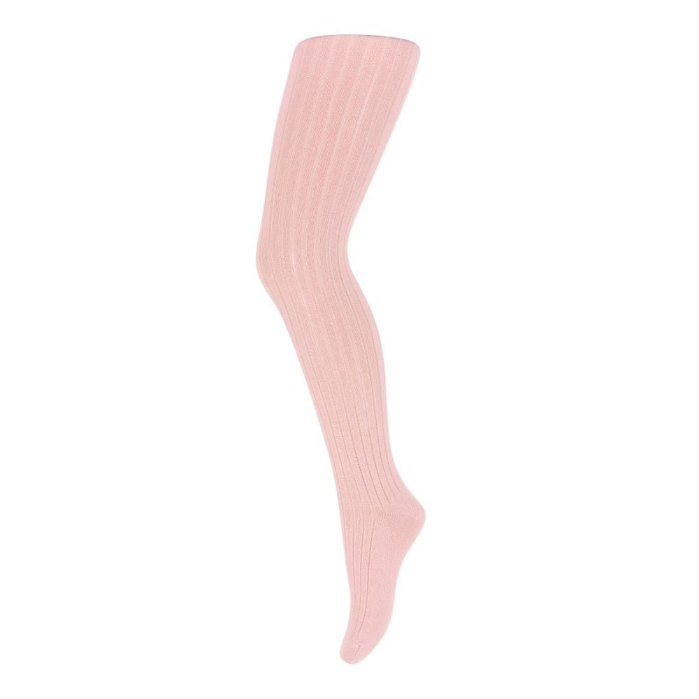 MP - Basic Strømpebukse i Ull Ribb Silver Pink - Guttelus
