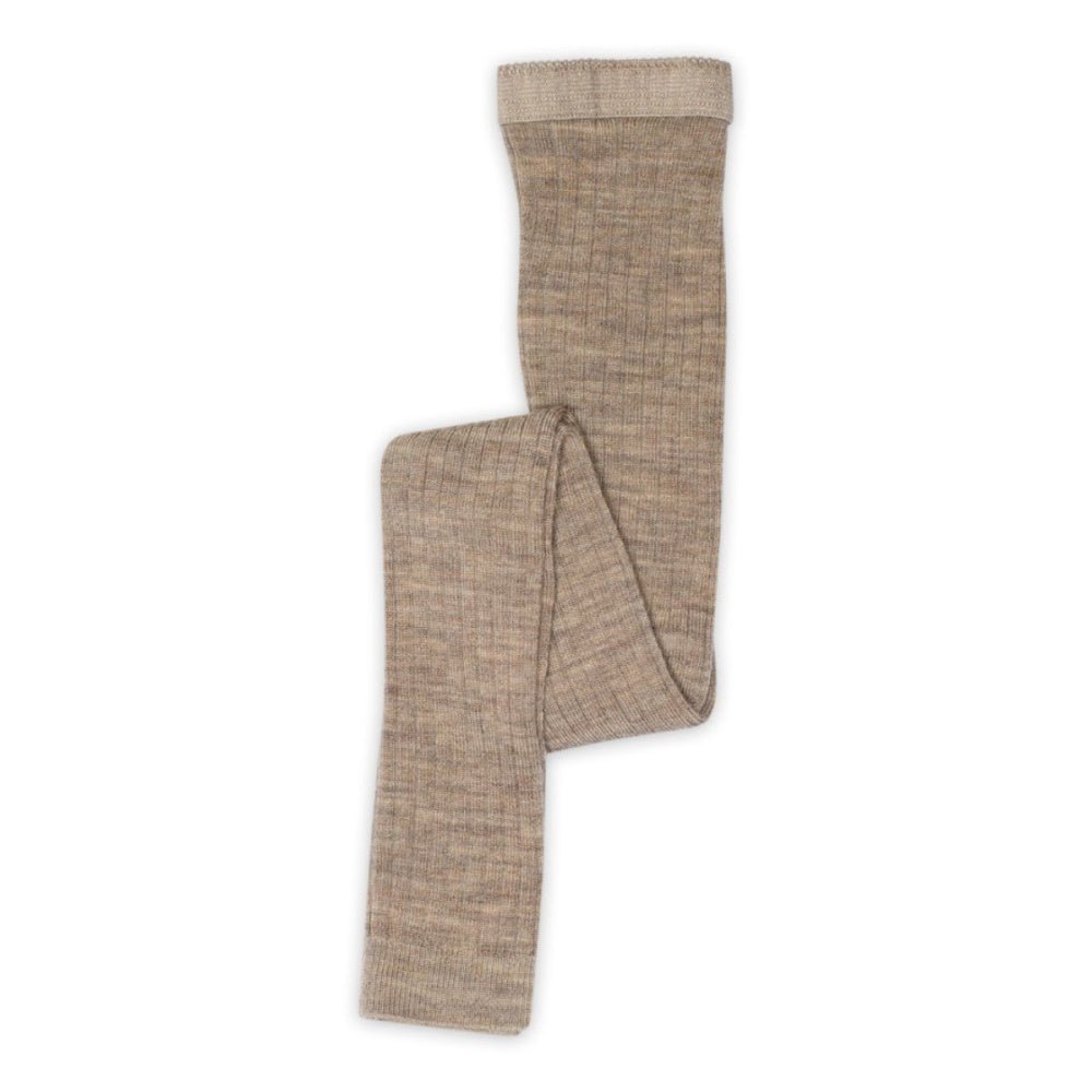 MP - Longs i Ullribb Light Brown Melange - Guttelus.no