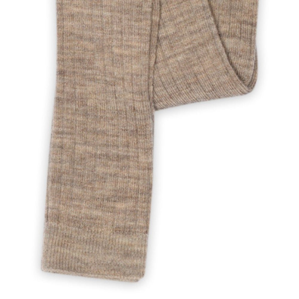 MP - Longs i Ullribb Light Brown Melange - Guttelus.no