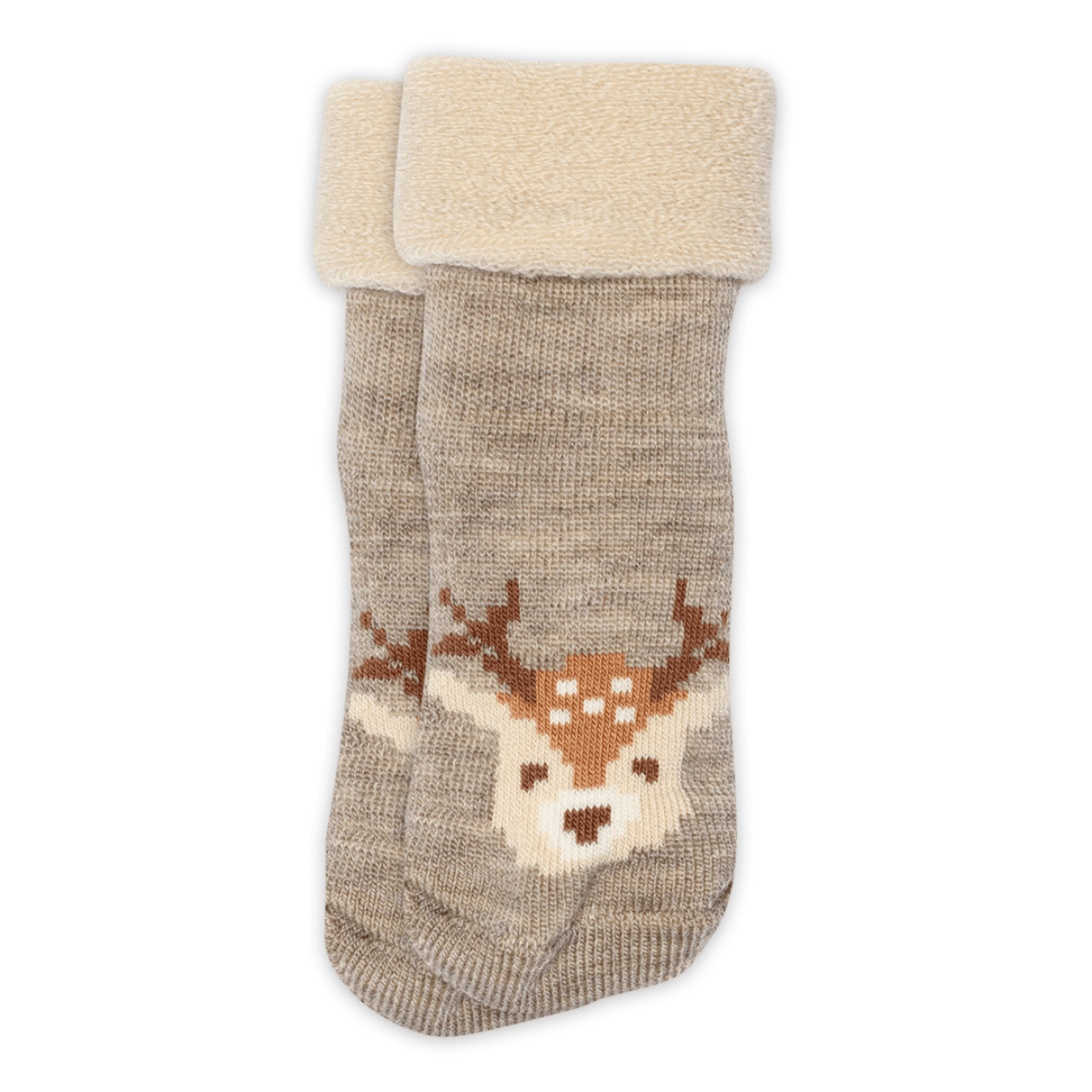 MP - Sokker i Ull Ollie Light Brown Melange - Guttelus.no