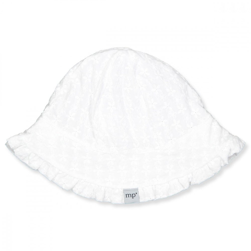 MP - Solhatt UV Flora Bell Hvit - Guttelus