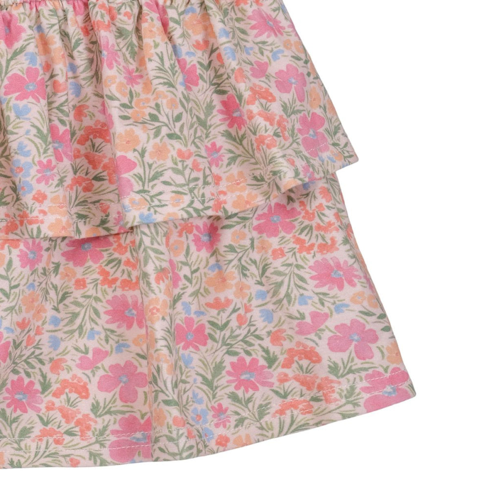 Vilje & Ve - Skjørt Milla Print Coral Pink