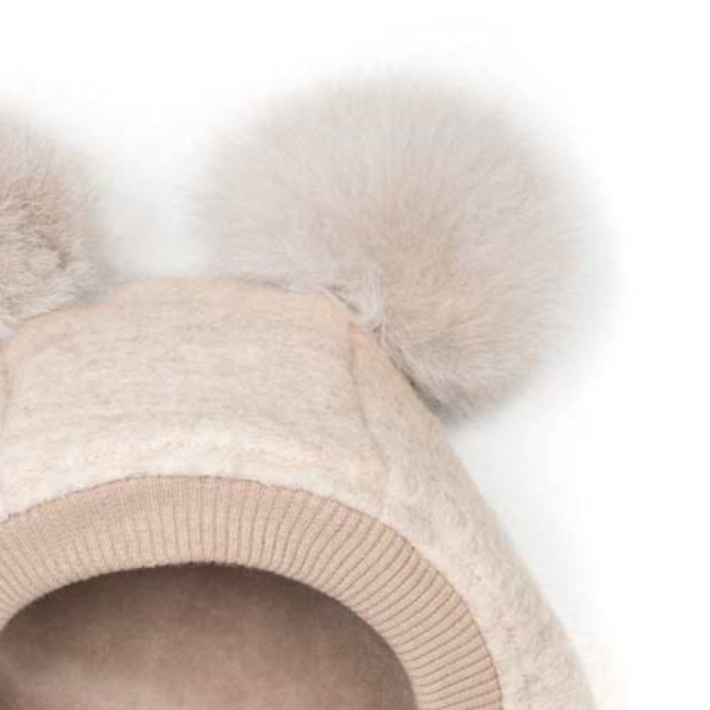 Huttelihut - Balaclava Ullfleece Alpakkadusk Sand
