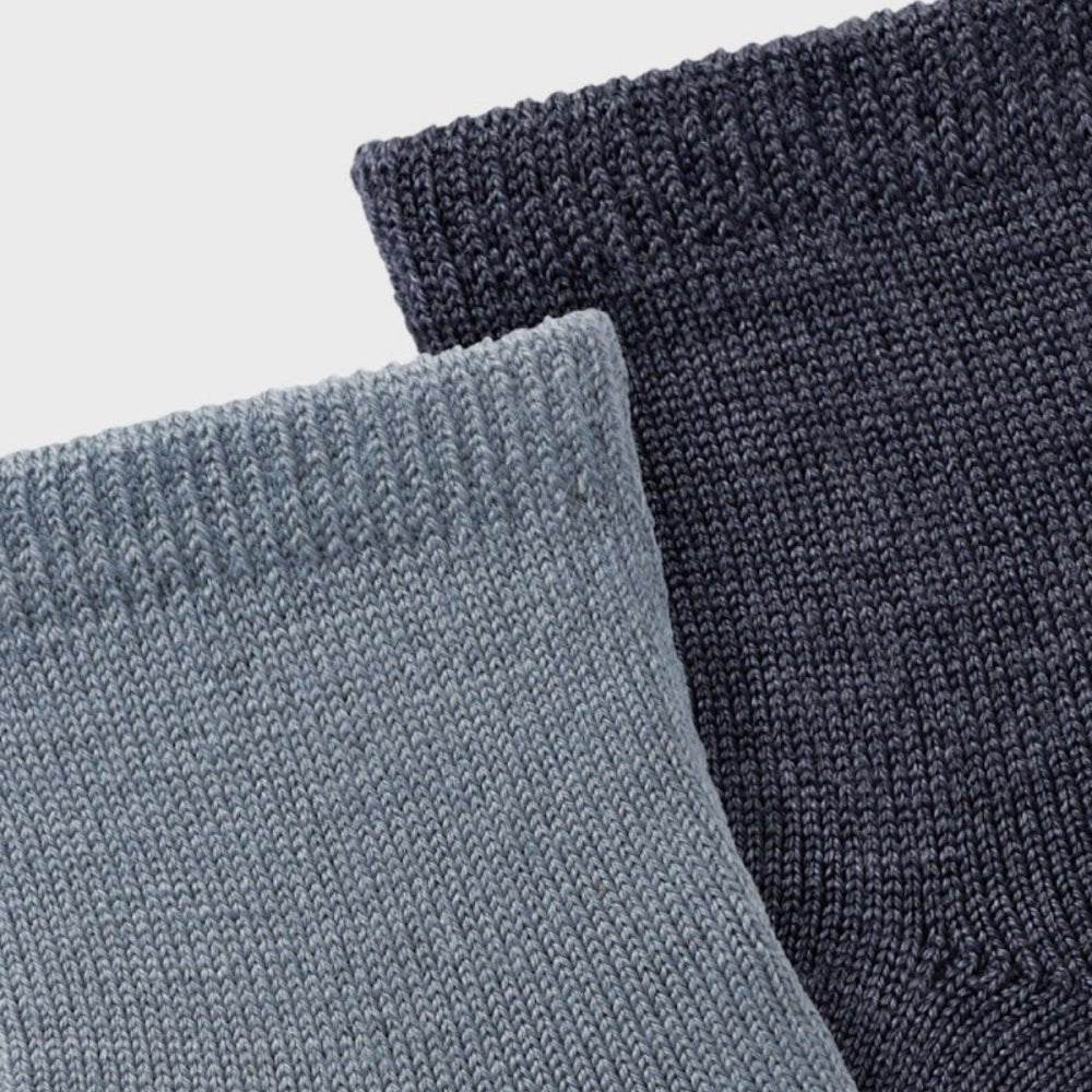 Name It - 2 Pk Ullsokker Baby Wakta Tradewinds/ Ombre Blue - Guttelus