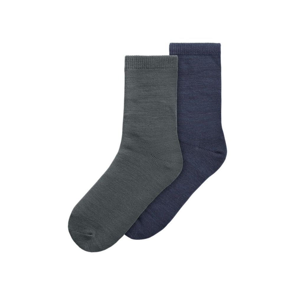 Name It - 2 Pk Ullsokker Jr Wak Ombre/ Dark Grey Melange - Guttelus