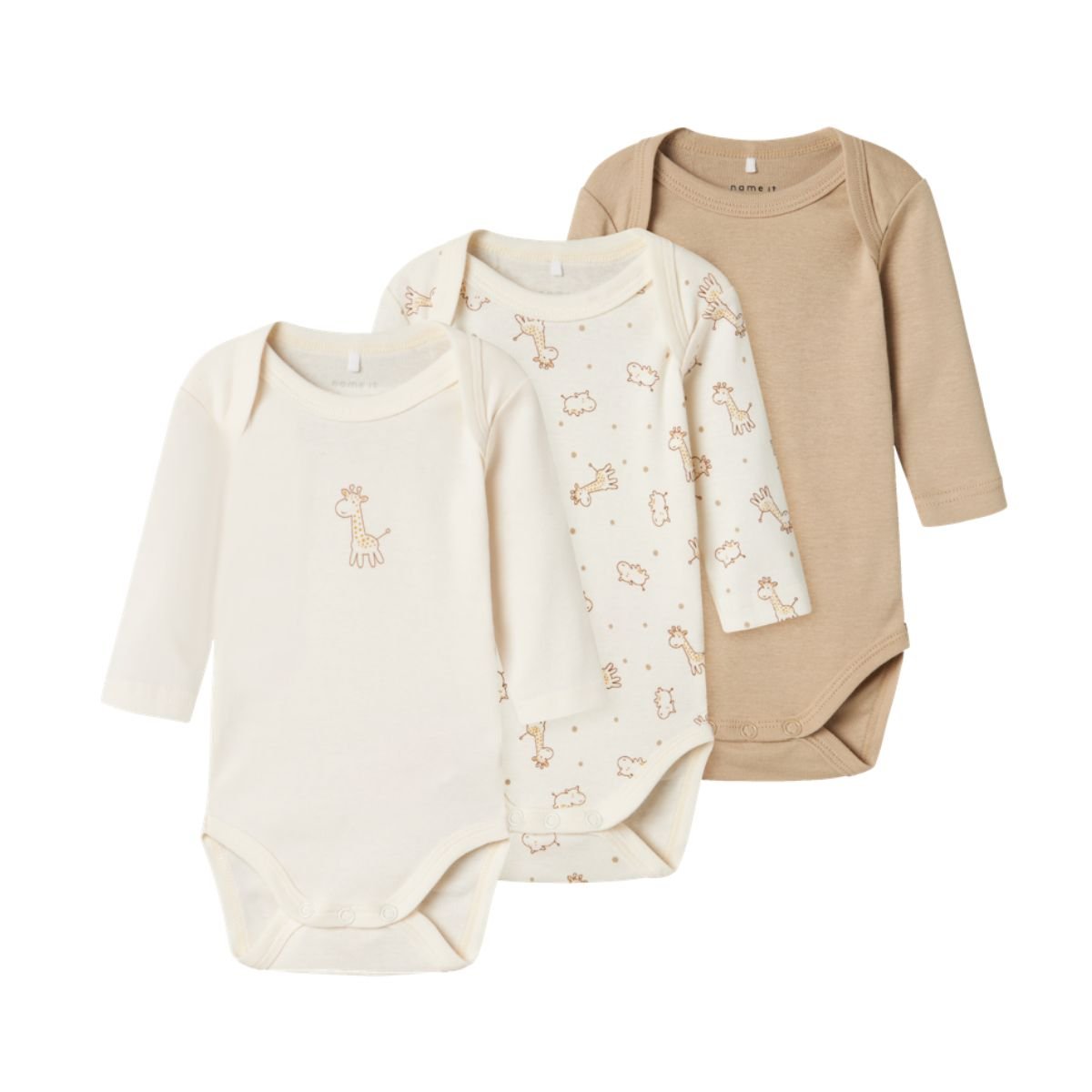 Name It - Body 3 pk Giraff Jet stream - Guttelus.no