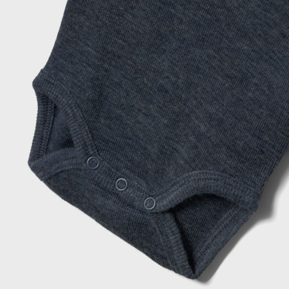 Name It - Body i Ull og Silke Baby Rib Wossa Ombre Blue - Guttelus.no