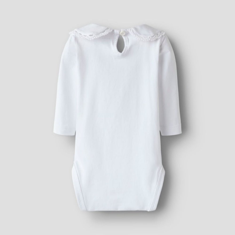 Name It - Body med Krage Felia Bright White - Guttelus.no