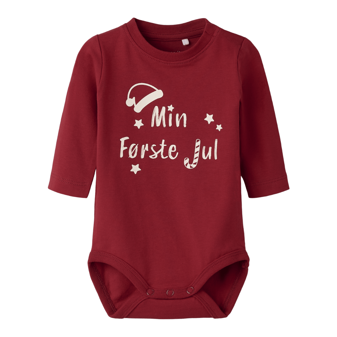Name It - Body "Min første jul" Red Dahlia - Guttelus