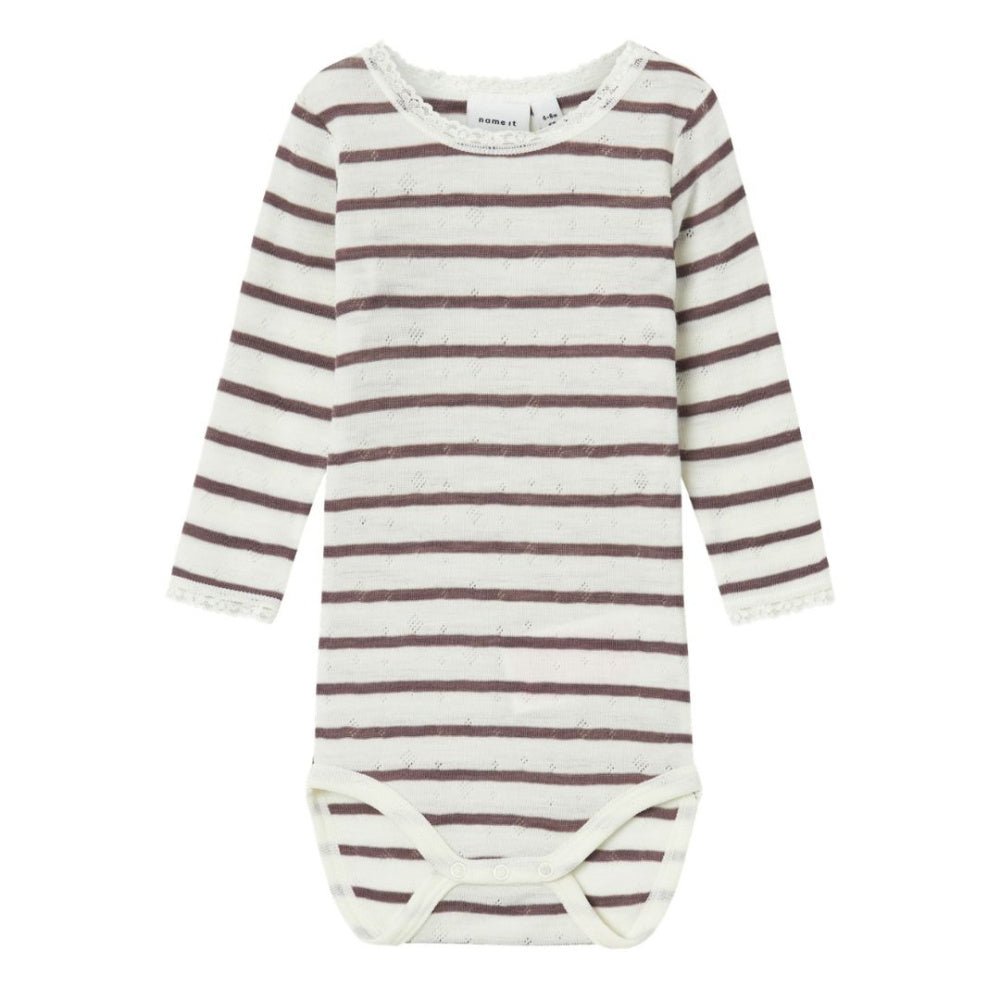 Name It - Body Ull Baby Wang Striper Sparrow - Guttelus.no