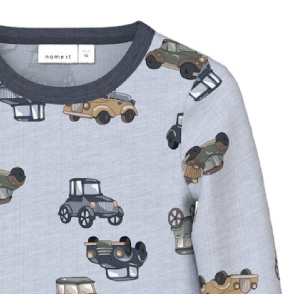 Name It - Body Ull Wang Cars Gray Dawn AOP - Guttelus