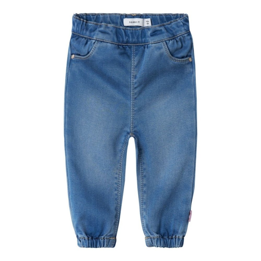 Name It - Bukse Baby Rose Jeans Medium Blue Denim - Guttelus