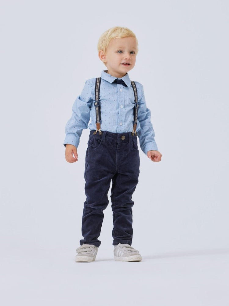 Name It - Bukse Baby Seler Cord India Ink - Guttelus.no