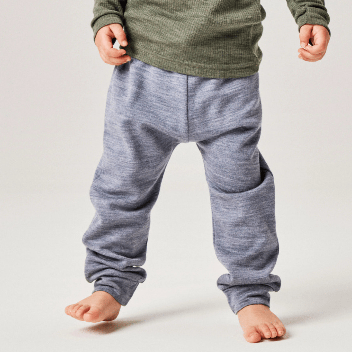 Name It - Bukse i Ull Wesso Folkstone Gray - Guttelus