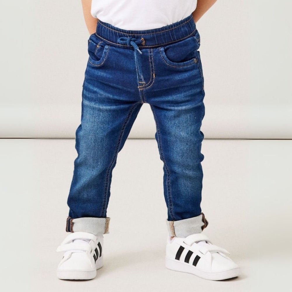 Name It - Bukse Jeans Ryan Slim Dark Blue Denim - Guttelus.no